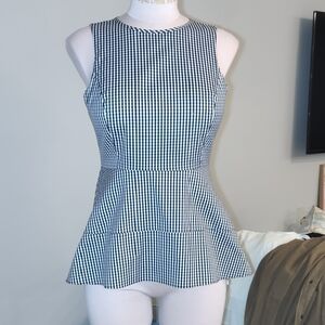 White House Black Market Black and White Top